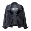 Women's Denim Top Short Coat Embroidered Jacket Top Winter Coat Daily Casual Shopping Coat
