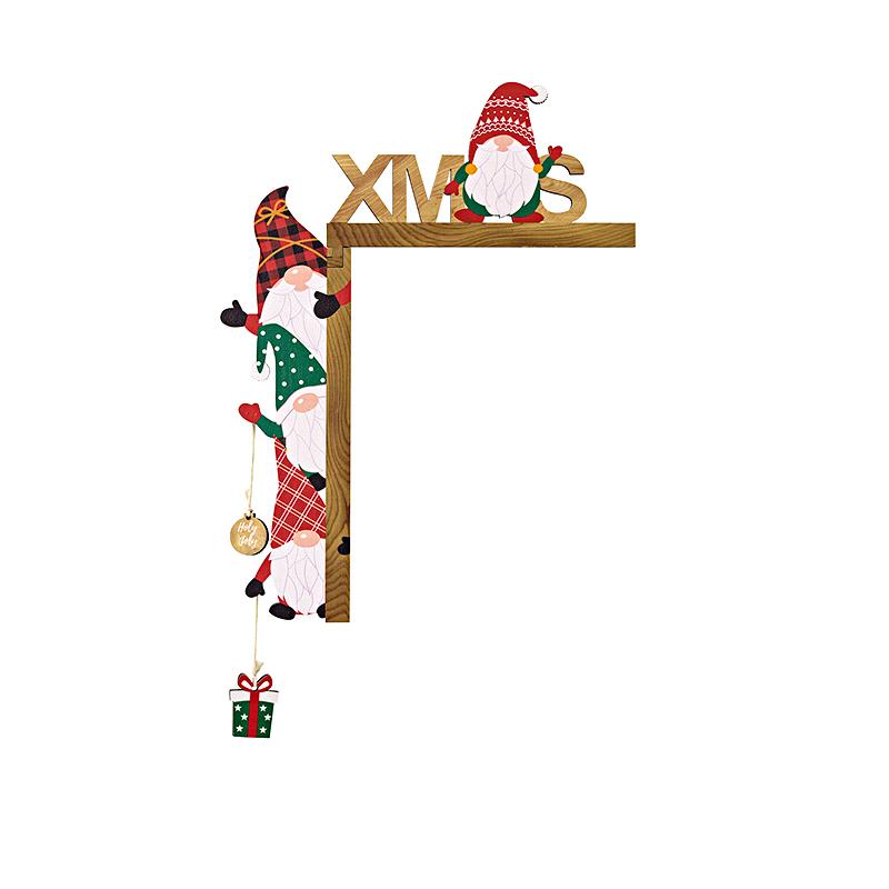1 шт. Украшение дверной рамы, рождественское украшение, знак, декор, Санта, угол стола, стиль гнома