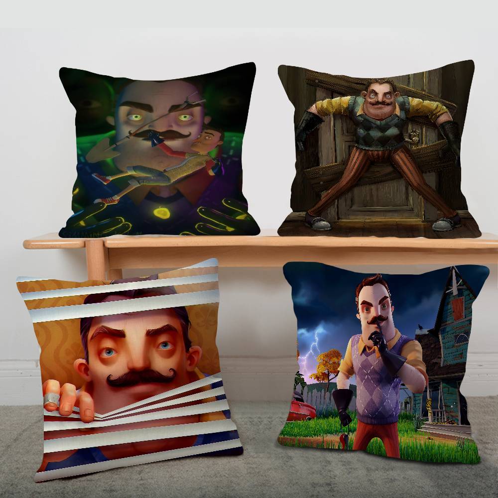 Игра Hello Neighbor 2 Подушка Аниме Подушка Диван Кровать Подушка для изголовья Чехол для подушки Чехол для подушки 45x45 см Модный