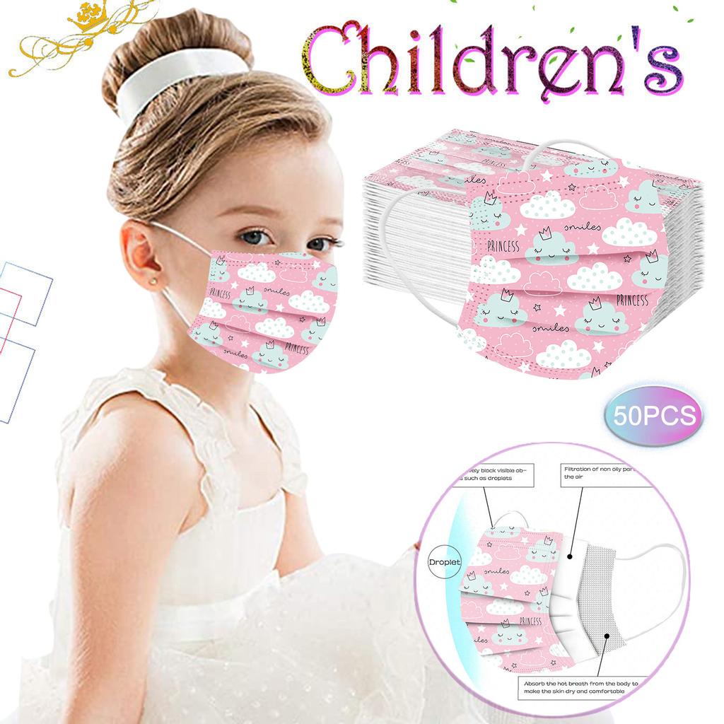 Детская детская маска Одноразовая маска для лица Промышленная 3-слойная ушная петля 50 шт. Маска