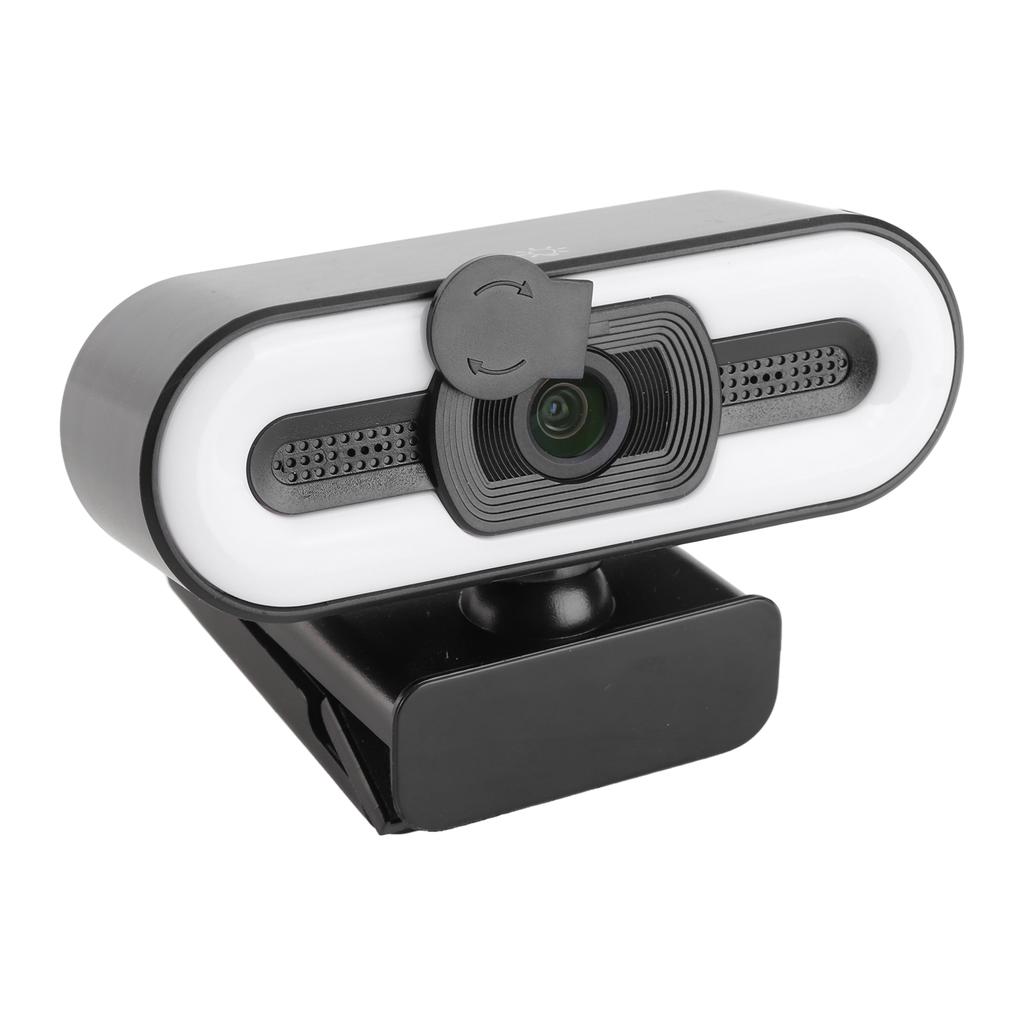 4K USB Plug and Play Webcam with Built in Microphone Lighting for Live Stream Video Call Video Conference Online