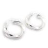 Les Trésors De Lily [J9591] - Серебряные серьги-кольца «Хореография» (родиевое покрытие) - 19 мм 3 мм