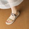 Summer Women's Casual Sandals Rear Empty Buckle Comfortable Rubber Soft Sole Non-slip Thick Sole Sandals Women's New Women's Sandals