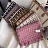 New Korean Version Scarves for Men and Women In Autumn and Winter, Checkered Couple Dual-purpose Warm and Windproof Scarf Shawl