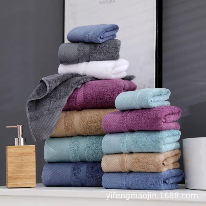 Premium 100% Cotton Bath Towel Set 3-Piece Thick Absorbent Hotel Spa Home Use Soft Plush