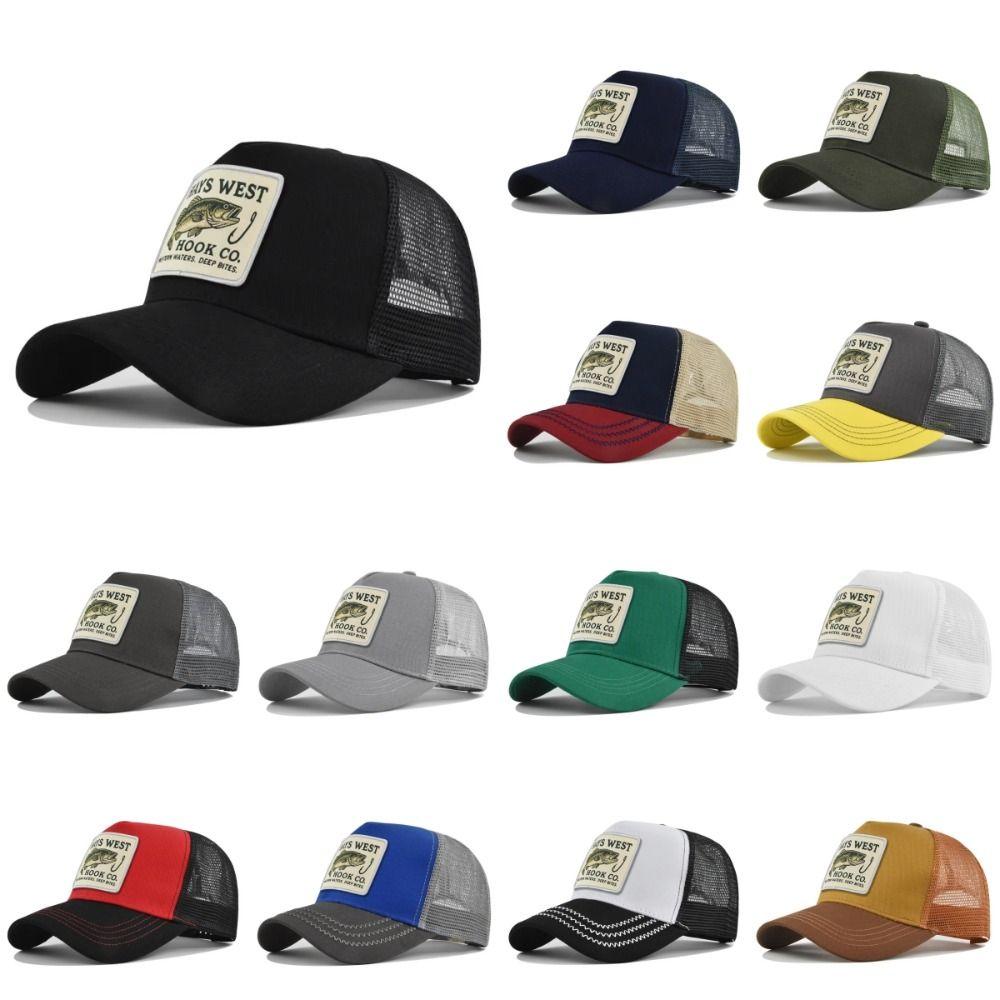 Camouflage Fishing Embroidery Baseball Cap High Quality Sunshade Hat for Men Women