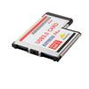 Адаптер 54мм Express Card Expresscard на 2 порта USB 3.0 для ноутбука, чипсет NEC