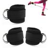 2Pcs Fitness Ankle Cuff with D-Ring Adjustable Men Women Exercise Strength Training Resistance Band Accessories Ankle Straps Home Gym Workout