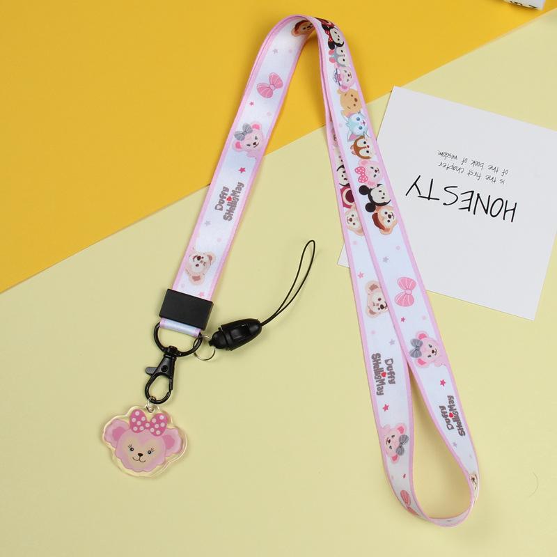 Cartoon Mobile Phone Lanyard, Cute Pendant, Wide And Flat Braided Belt, Lanyard, Key, Badge, Card Cover, Neck Lanyard.