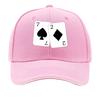 Classic Spade 7  Diamond 2 Card pattern Sandwich Baseball Cap For WoUnisexs Unisex FeUnisex Beach Dad Hat
