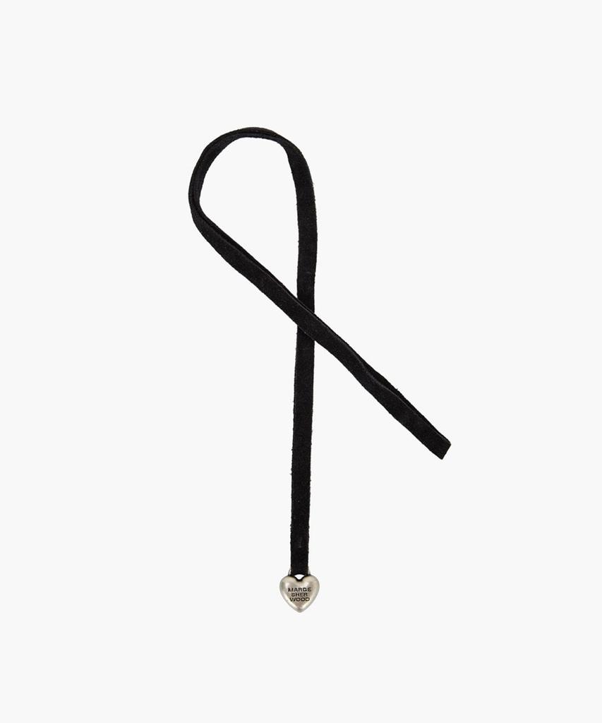 Шарм-сердце Margesherwood_Черная замша