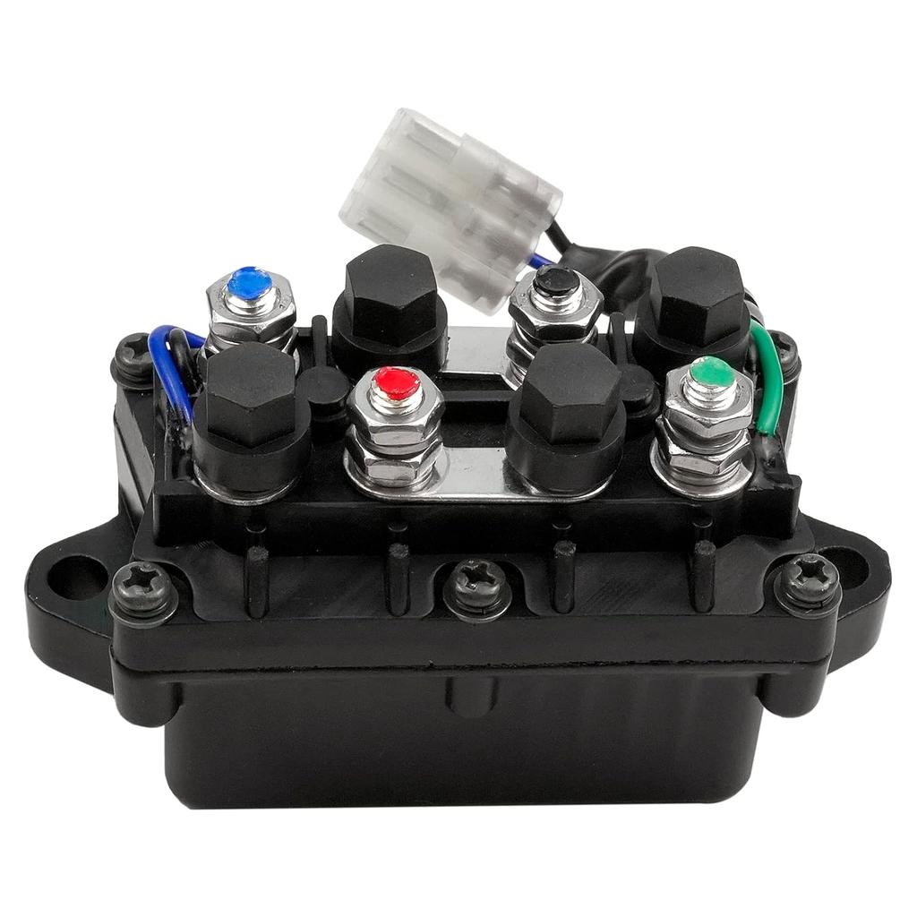 Universal Winch Solenoid Relay Switch Assembly Compatible with Arctic Cat ATV Warn Winch Replace 0409066 0409-066