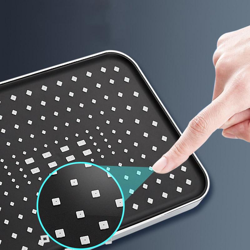 Новая 14-дюймовая насадка для душа с верхним распылением и высоким давлением, увеличенный расход, сверхмощная насадка для душа с эффектом дождя, поворот на 360°, экономия воды