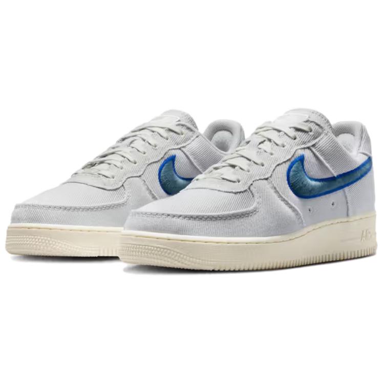 Nike Кроссовки Air Force 1 Low Canvas Photon Dust Game Royal Pale Ivory Smokey Blue HV1204-001