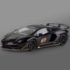 1/18 Aventador SVJ 63 Модель гоночного автомобиля из литого металла Коллекция игрушек Звук и свет Съемная отсоединяемая имитация Детский подарок