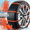 10/20pcs Anti Skid Snow Chains Car Winter Tire Wheels Chains Winter Outdoor Snow Tire Emergency Double Grooves Anti-Skid Chains