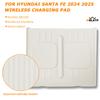 Для Hyundai Santa Fe 2025 Беспроводная зарядная панель Автомобильные аксессуары для салона автомобиля Нескользящий коврик для зарядного устройства Силиконовая защитная накладка