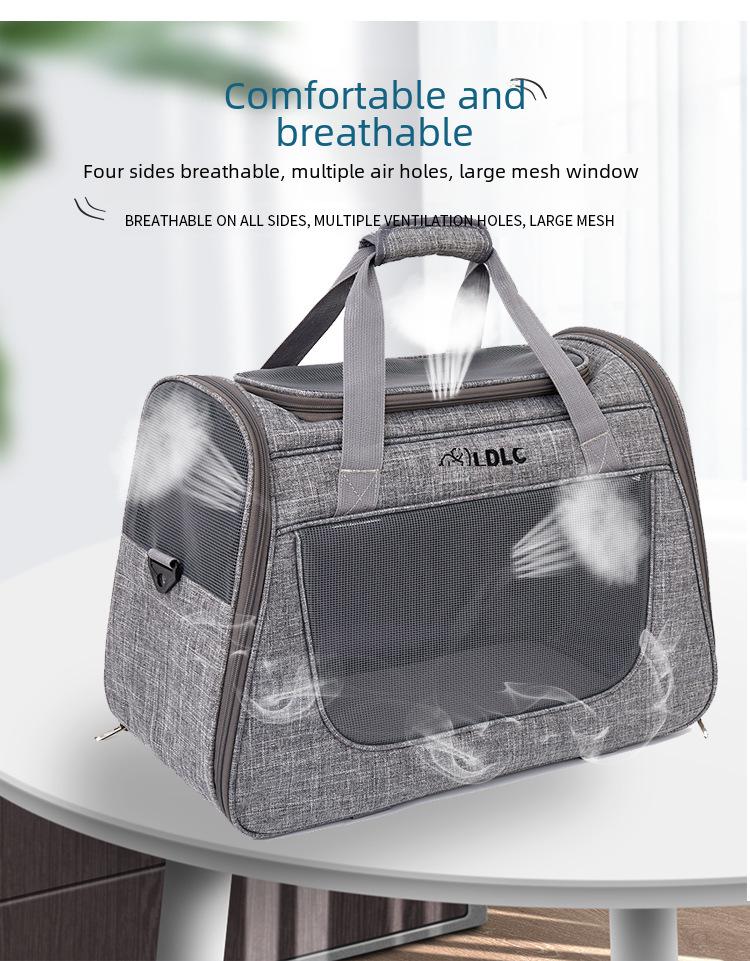 Съемная сумка на одно плечо для перевозки домашних животных - увеличенная переноска для кошек и собак