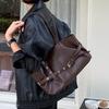 Дизайн ремня Женские сумки на плечо из искусственной кожи Мотоциклетный стиль Сумка подмышку для горячих девушек Большая вместимость Женские повседневные сумки-тоут