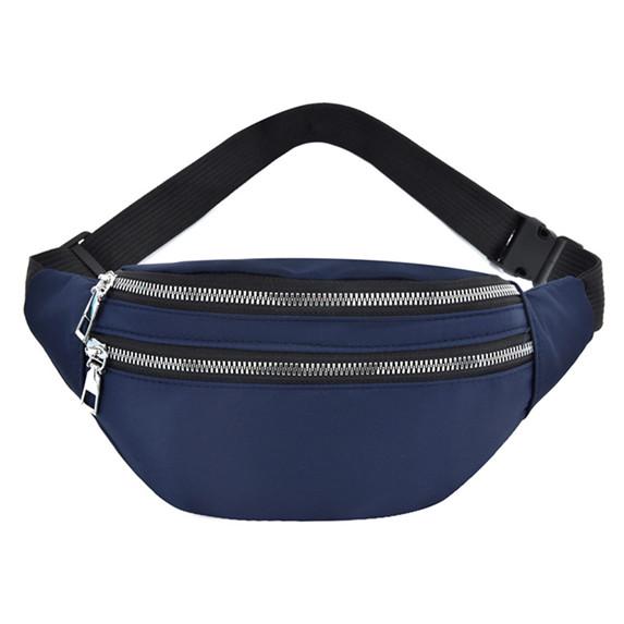 Women Fashion Waist Bag Pack Oxford Hip Bum Bag Men Banana Bag Belt Pocket Bag