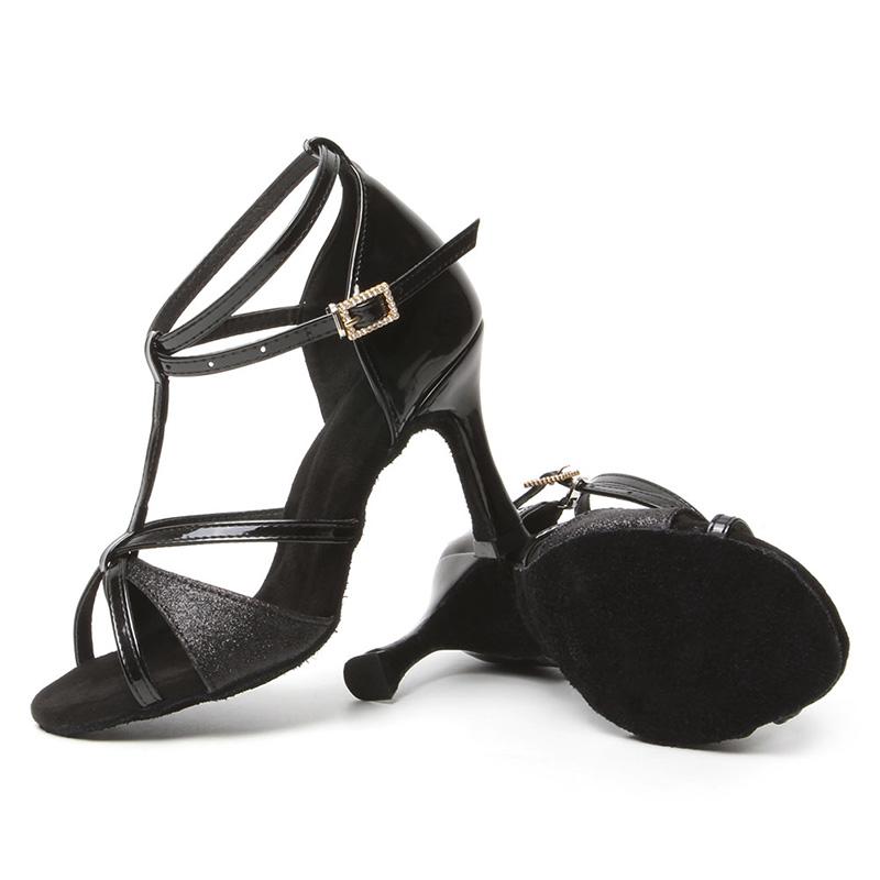 Туфли для латинских танцев для взрослых для девочек и женщин, танцевальные вечеринки, вальс, джаз, нескользящая дышащая танцевальная обувь для латиноамериканских танцев на каблуке 8,5 см