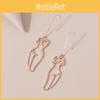 Fashionable European Style Face Contour Drop Earrings For Women Alloy Material