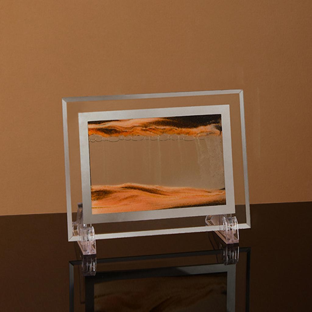 3D Орнамент-картина с зыбучим песком 5 дюймов Креативная декомпрессионная картина с движущимся песком из прозрачного стекла Динамичные песочные пейзажи для декора