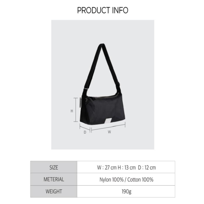 Мини-сумка-хобо Fennec, черная