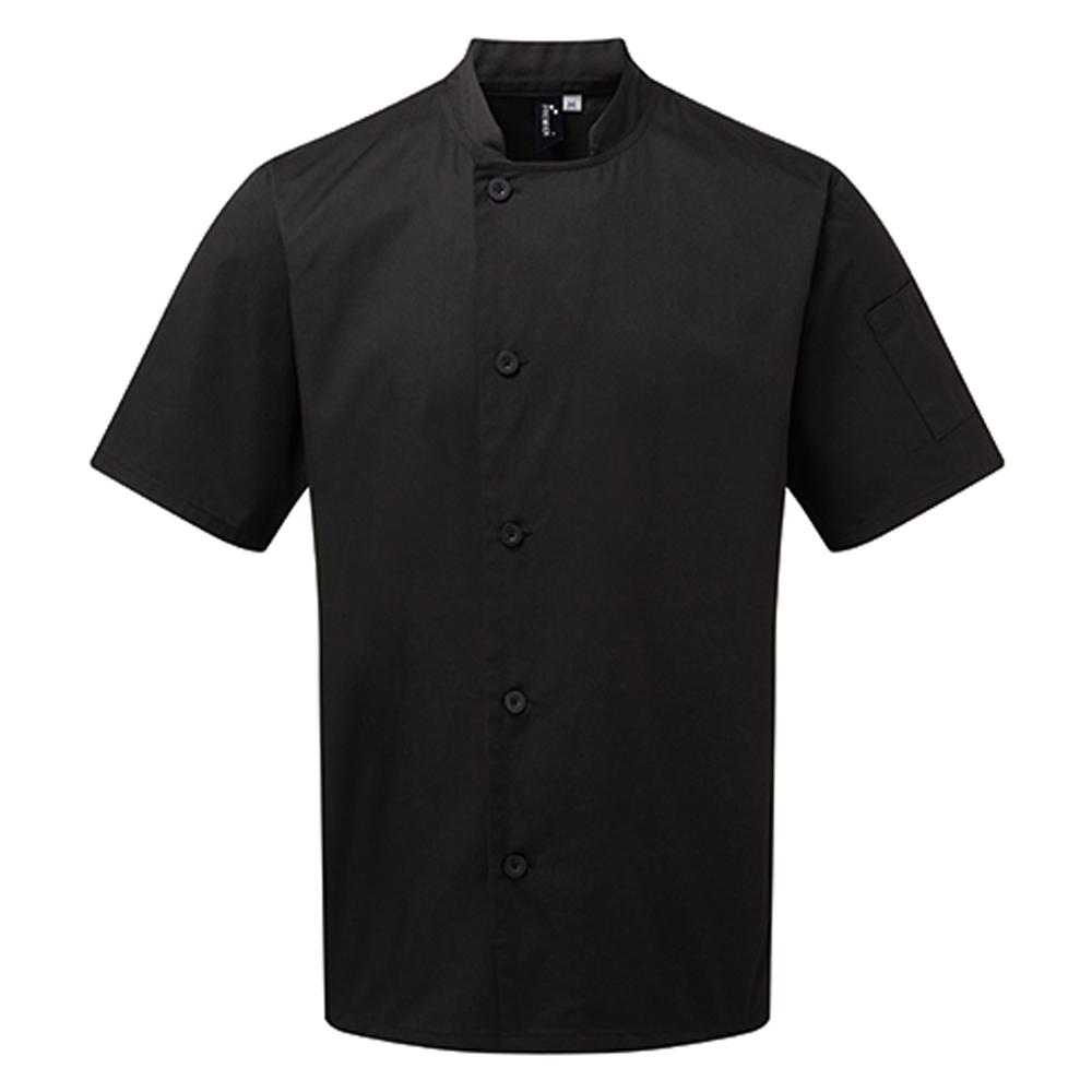 Premier Unisex Adult Essential Short-Sleeved Chef Jacket