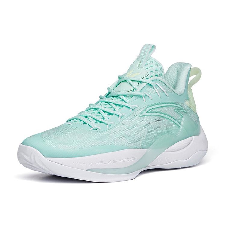 Anta Jianshan 2 Shock Absorbing Non-Slip Wear-Resistant Low-Top Basketball Shoes Men Basketball Shoes Light-Green 112221601-3