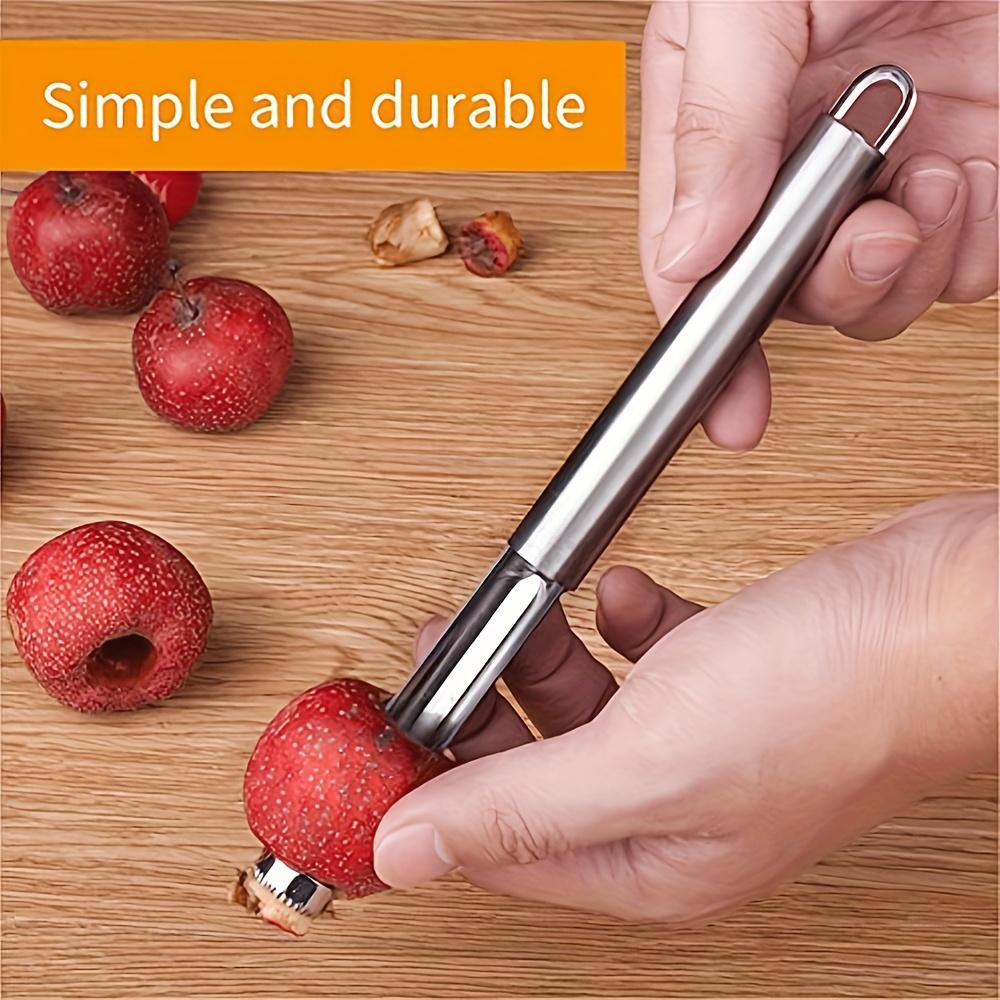 6pcs Custom Engraved Stainless Steel Coring Tool Set Multi Functional Kitchen Fruit and Vegetable Seed Remover, Apple/Pear Core Slicer