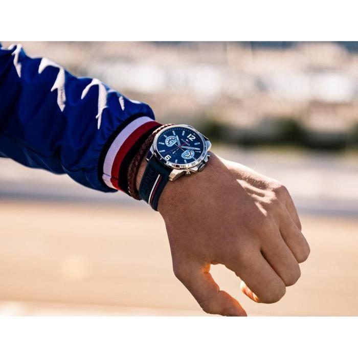 Montre - Tommy Hilfiger - 1791476 - Quartz - Caoutchouc Bleu - 46 mm