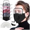 Cotton Mask Dustproof Protective Mask with Eyes Shield Washable Reusable Mask