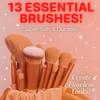 Профессиональный набор кистей для макияжа Super Soft 13шт.