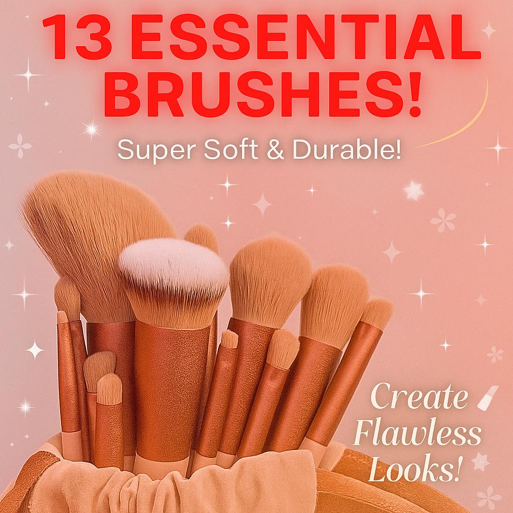 Профессиональный набор кистей для макияжа Super Soft 13шт.