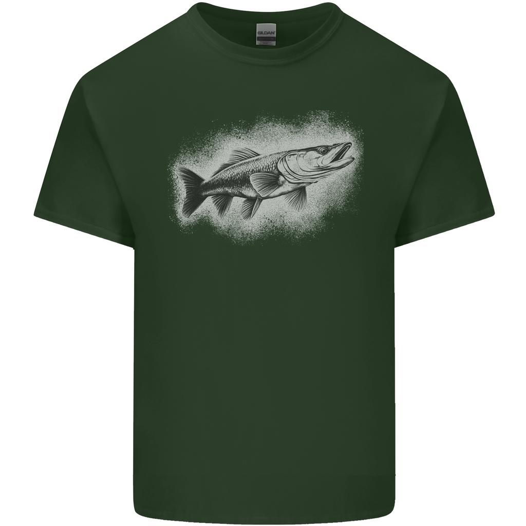 A Pike Fish Drawing Fishing FisherUnisex Unisexs Light Cotton TShirt