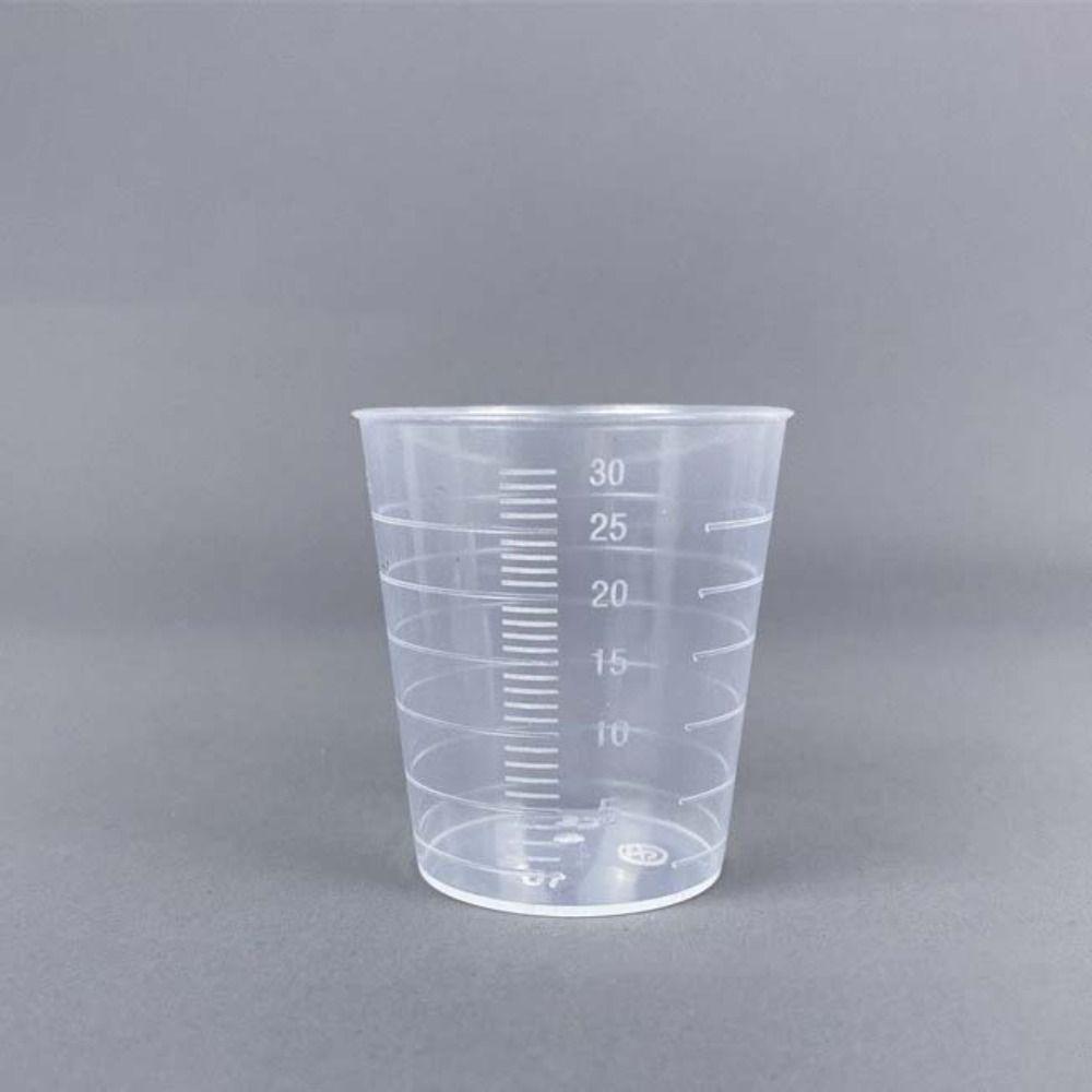 Mini Graduated Measuring Cup Plastic Transparent Mixing Cup Laboratory Beaker Kitchen Baking