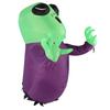 Window Blow Up Alien 3.9ft LED Powerful Blower 210T Polyester Fiber IP44 Water Resistant Ghost