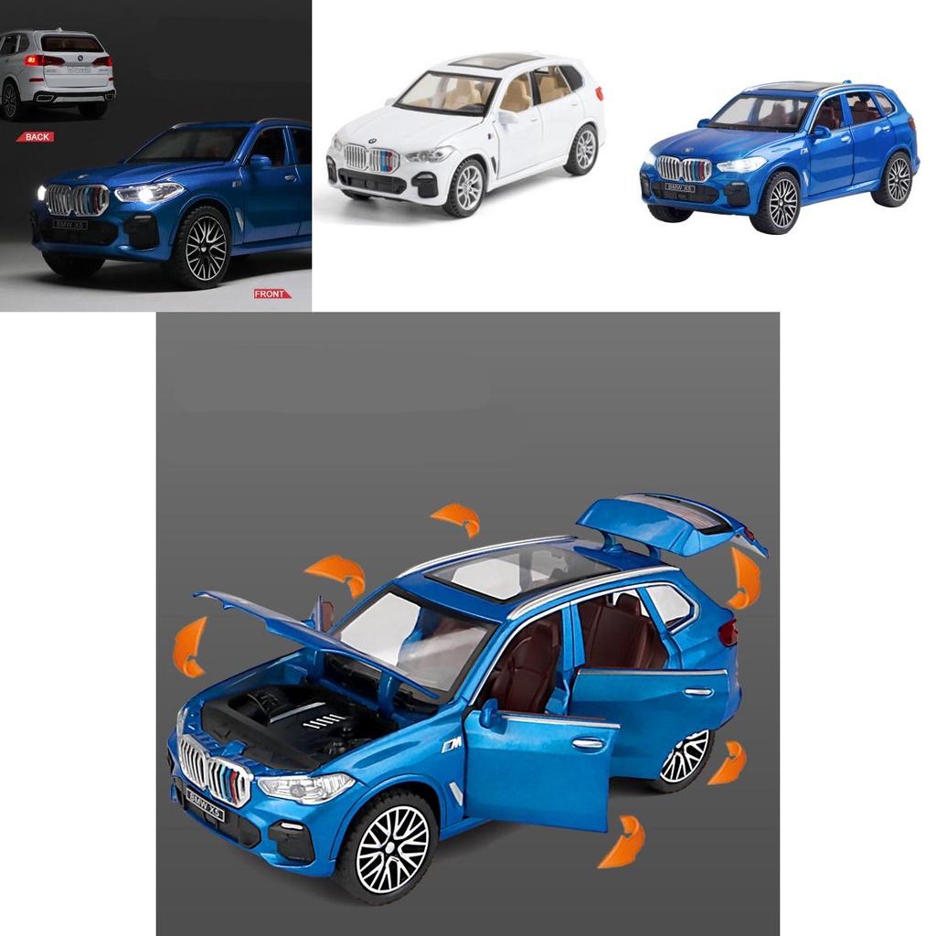 Модель автомобиля BMW X5, имитация, сплав, со звуком и светом. Идеальный подарок для детей и коллекционеров.