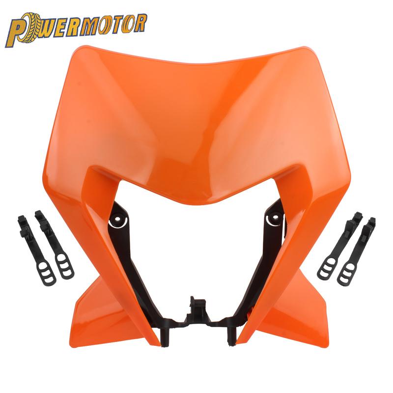 For KTM EXC 300 2024 Motorcycle Headlight Housing Fairing SX SXF XCF 125-500 Motocross Light Plastic Plate Replace Accessories
