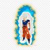 Patches For Clothes Bag Iron On Thermal Stickers Gohan White Gohan Vegeta Pattern Washable Heat Transfer