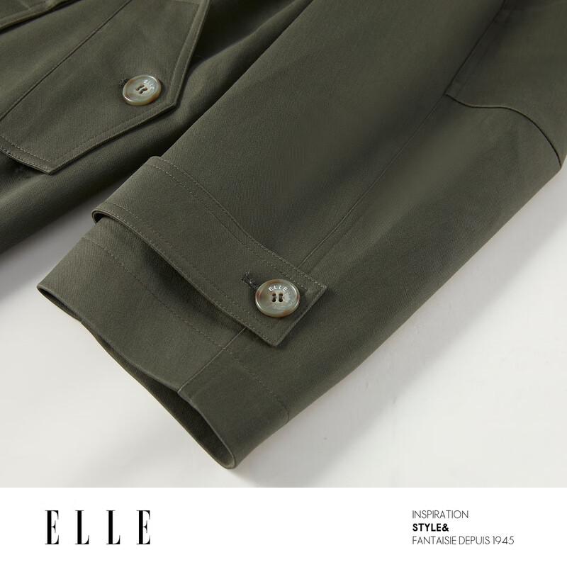 ELLE Французский свободный тренч средней длины