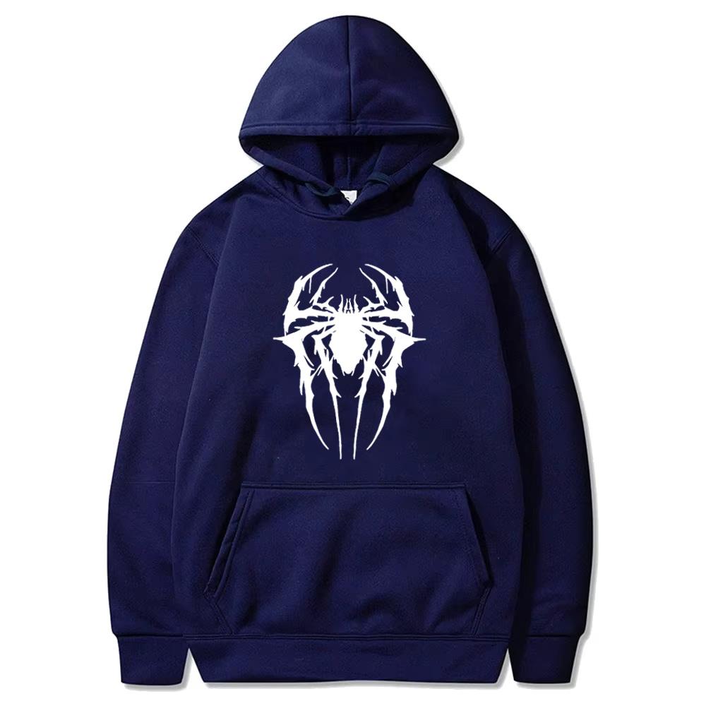 Fashion Brand Men's Hoodie Casual Hoodie Sweatshirt Men's/Women's Top Solid Color Printed Spider Hoodie Sweatshirt WY0184