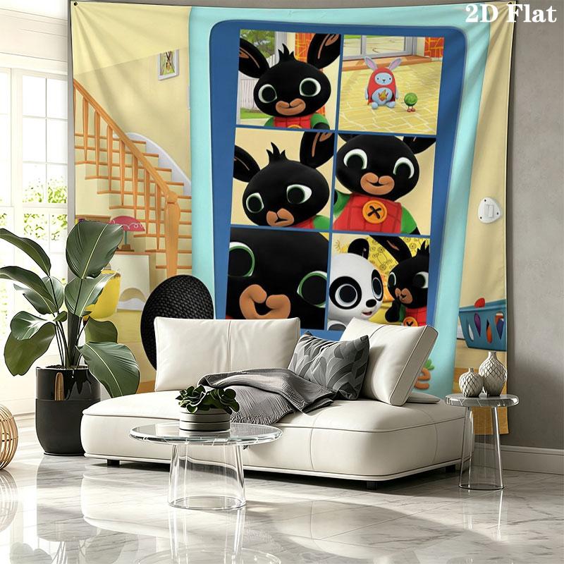 Bing Custom Name Wall Tapestry Aesthetic Wall Hanging Printed Fabric Blanket Decorative Tapestries for Bedroom Living Room Home Decor