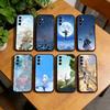 Sousou no Frieren Фрирен Вид сзади Чехол для телефона для Samsung Galaxy A73,A72,A71,A70,A53,A52,A51,Другие Мягкий Черный Чехол