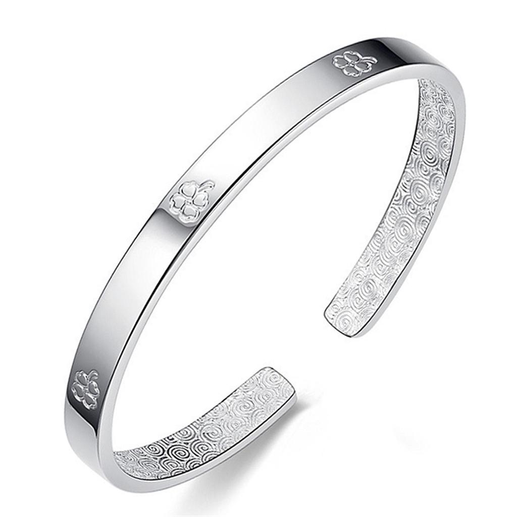 Тонкий браслет в корейском стиле «Четырехлистный клевер» - Популярный модный браслет с дизайном в виде листьев