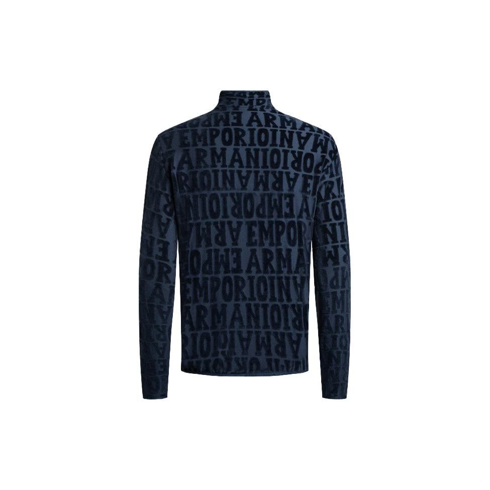 Emporio Armani Куртка на молнии с вышивкой логотипа FW23 Мужские куртки Темно-синий 112001-3F589-45735