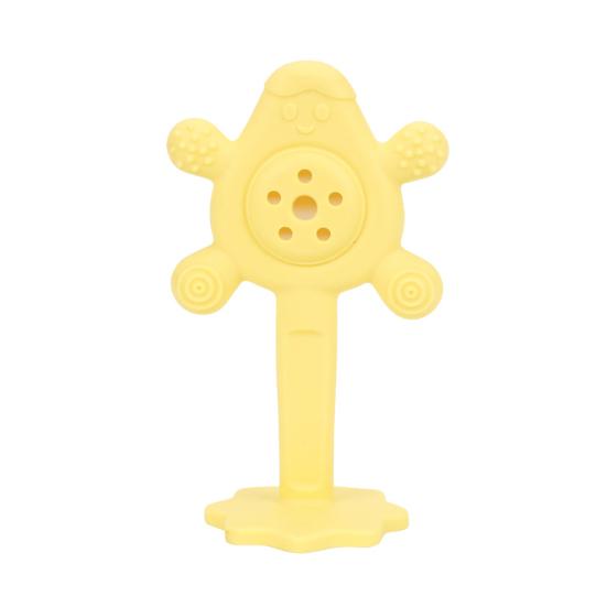 Детская погремушка, игрушка для прорезывания зубов, погремушка из пищевого силикона для младенцев, удобная для захвата, чистая, развивает моторику, развивает сенсорные навыки у малышей