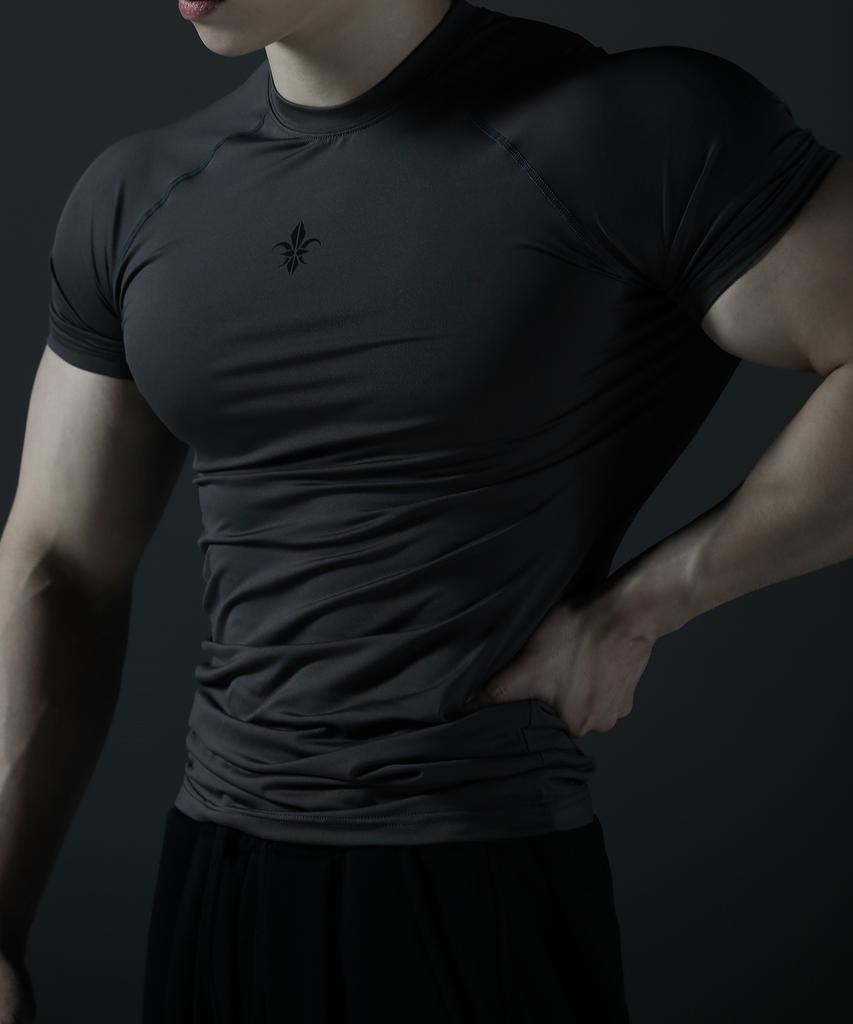 CARMID Compression Short Sleeve [Dark Gray]