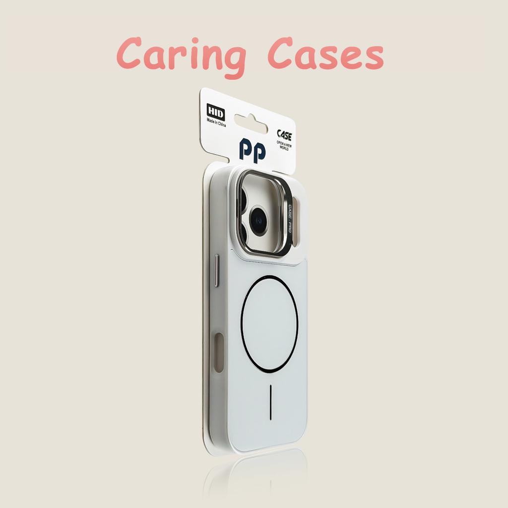 Чехол для iPhone 17 Pro Max Черный Металлическое Покрытие Матовый Тонкий MagSafe Подставка для Линзы Ударопрочный Премиум Чехол для iphone 16 15 14 13